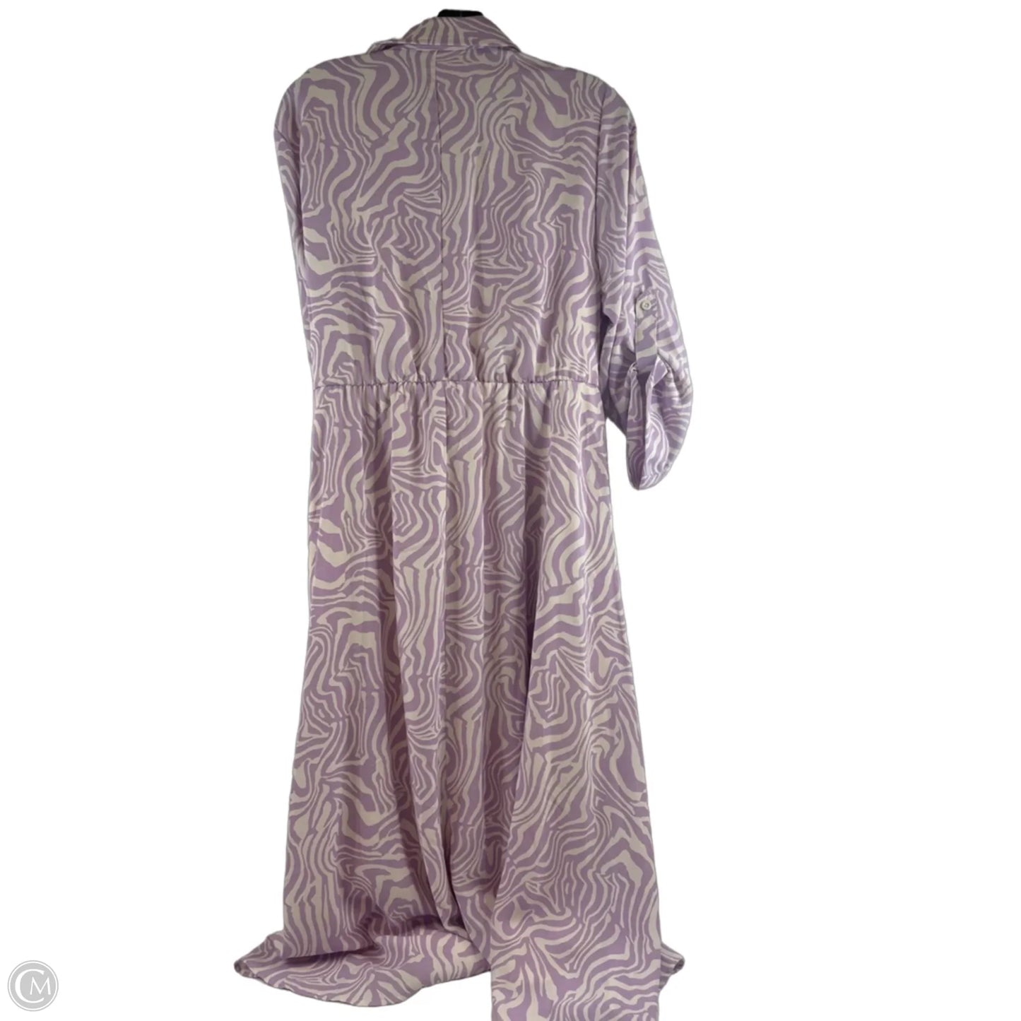 Dress Casual Midi By Torrid In Purple & White, Size: 1x