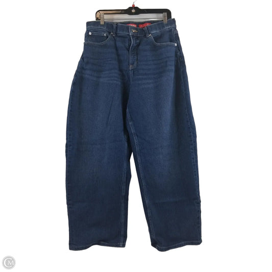 Jeans Straight By Spanx In Blue Denim, Size: 14