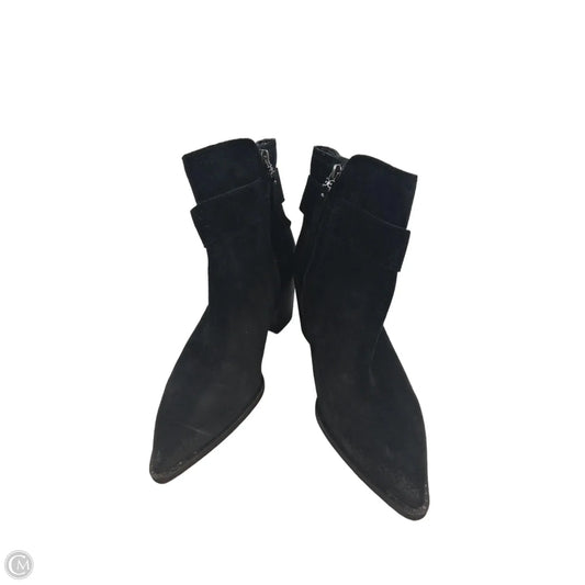 Boots Ankle Heels By Sam Edelman In Black, Size: 9.5