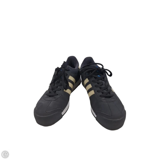 Shoes Sneakers By Adidas In Grey & Yellow, Size: 8