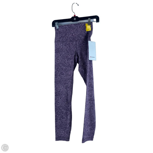 Athletic Leggings By Lululemon In Purple, Size: 4