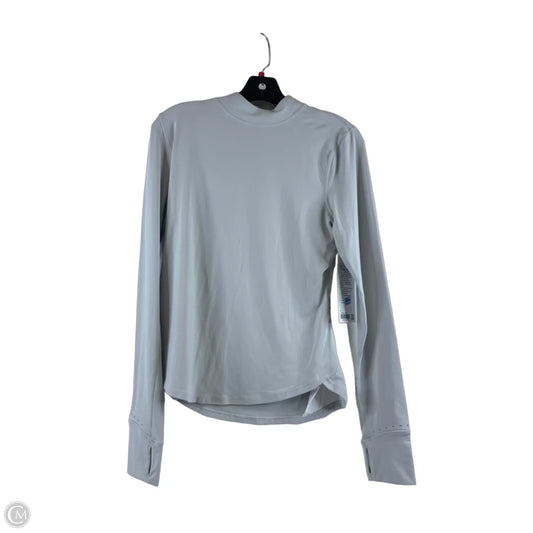 Athletic Top Long Sleeve Crewneck By Lululemon In Grey, Size: 8