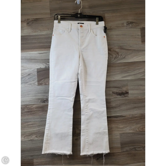 Jeans Cropped By Express In White, Size: 2
