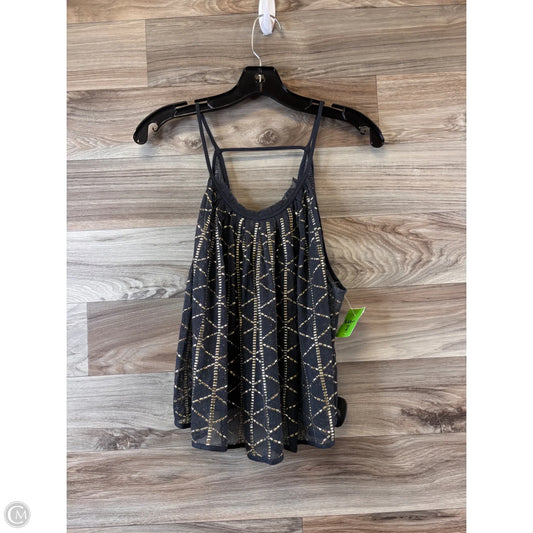 Top Sleeveless By Free People In Gold & Grey, Size: M