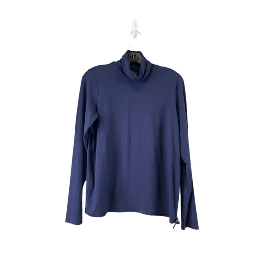 Top Long Sleeve Basic By Eileen Fisher In Navy, Size: M