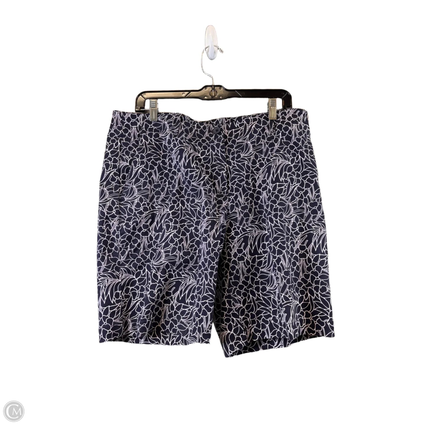 Shorts By Talbots In Blue & White, Size: 16