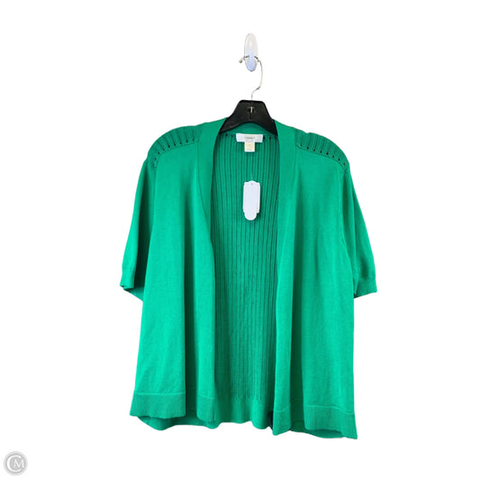 Cardigan By Cj Banks In Green, Size: 1x