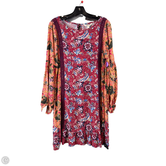 Dress Casual Short By Matilda Jane In Orange & Red, Size: S