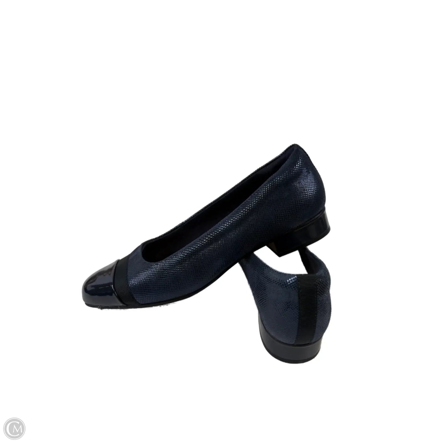 Shoes Heels Block By Clarks In Navy, Size: 10