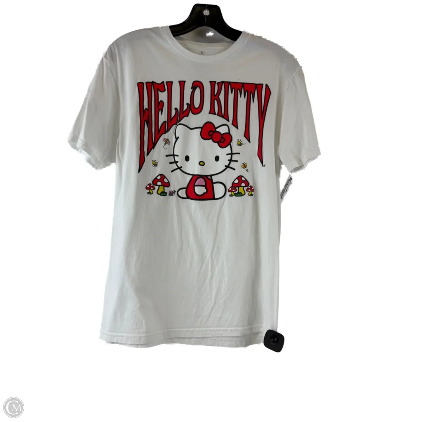 Top Short Sleeve By Clothes Mentor In Red & White, Size: M