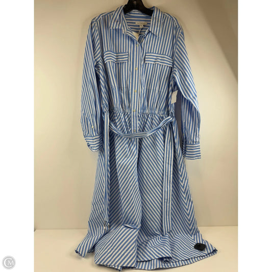 Dress Casual Midi By Free Assembly In Striped Pattern, Size: Xl