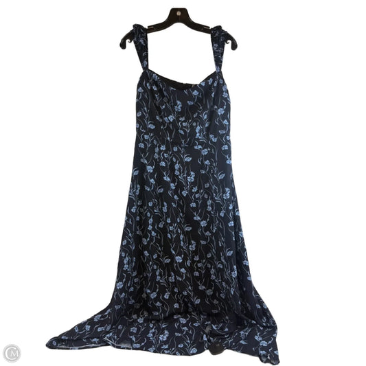 Dress Casual Midi By Clothes Mentor In Blue, Size: M