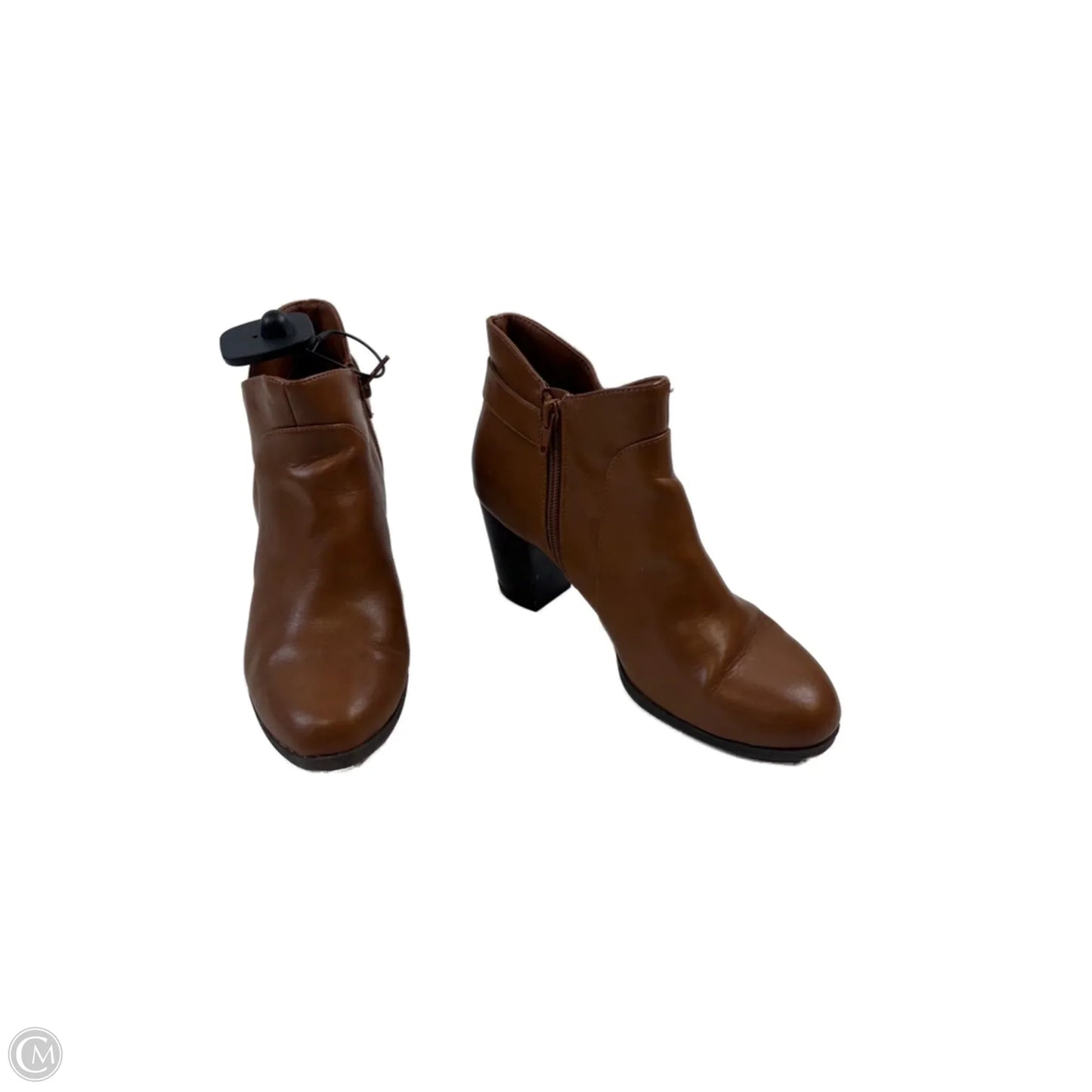 Boots Ankle Heels By Giani Bernini In Brown, Size: 7.5