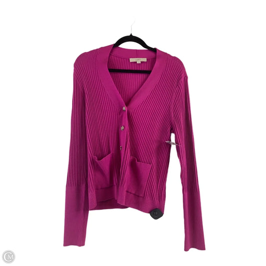Cardigan By Loft In Purple, Size: L