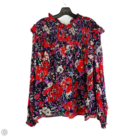 Top Long Sleeve By J. Crew In Multi-colored, Size: Xl