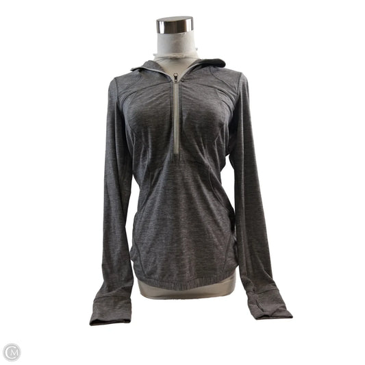 Athletic Top Long Sleeve Crewneck By Lululemon In Grey, Size: S