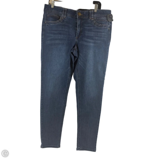 Jeans Skinny By Democracy In Blue Denim, Size: 14
