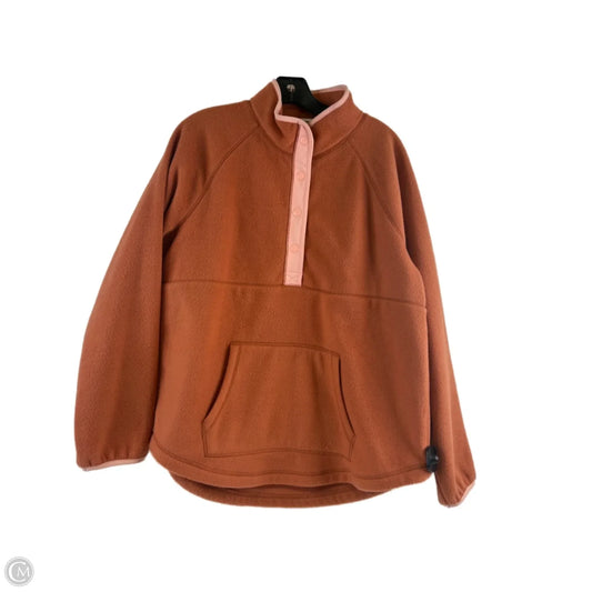 Sweatshirt Collar By Sonoma In Orange & Pink, Size: L