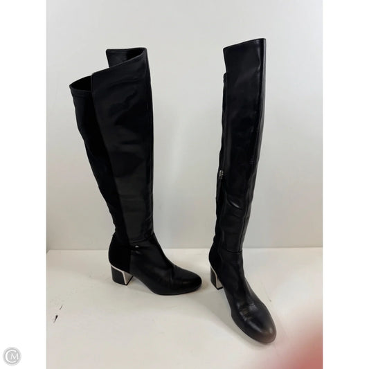 Boots Knee Heels By Dkny In Black, Size: 7.5