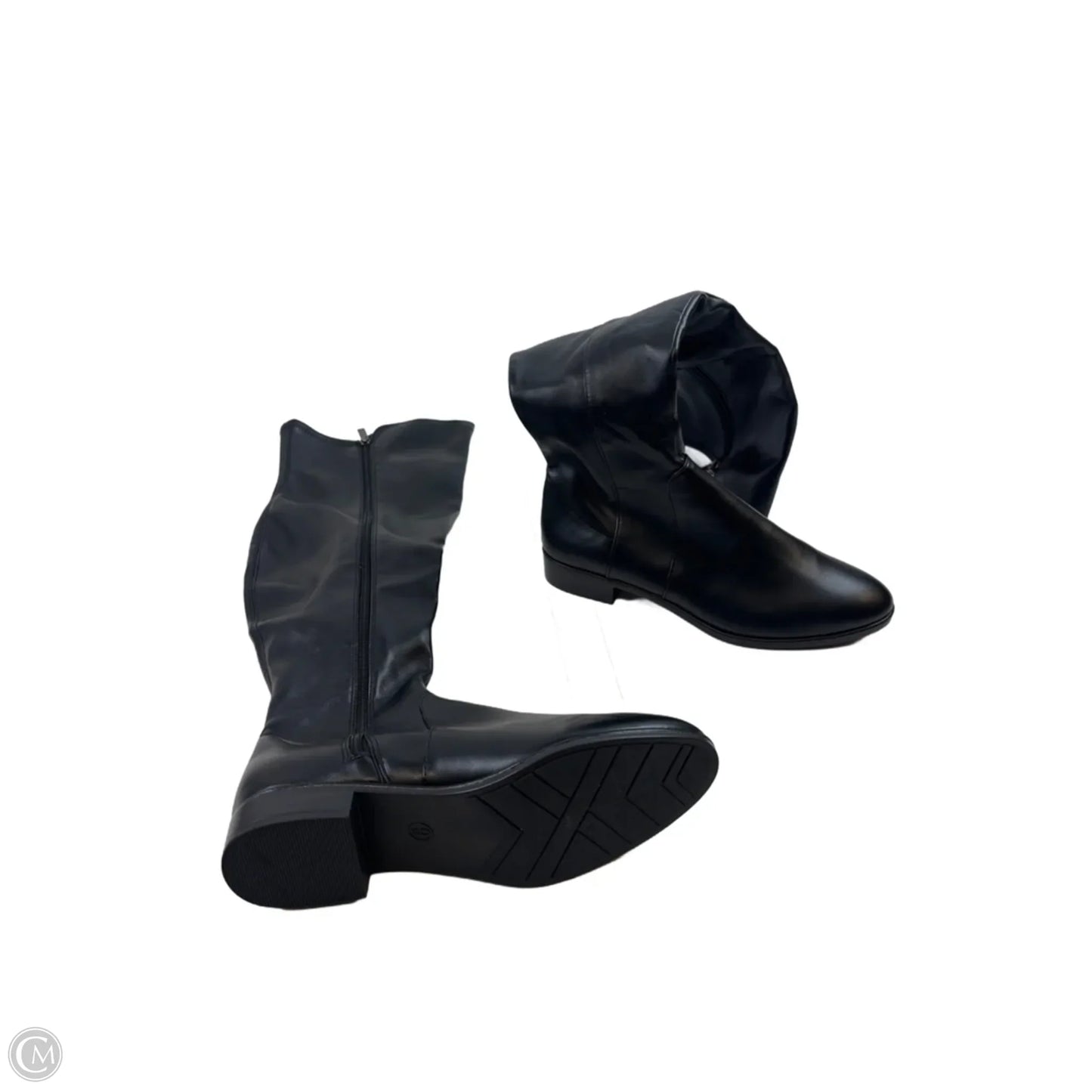 Boots Knee Heels By A New Day In Black, Size: 9