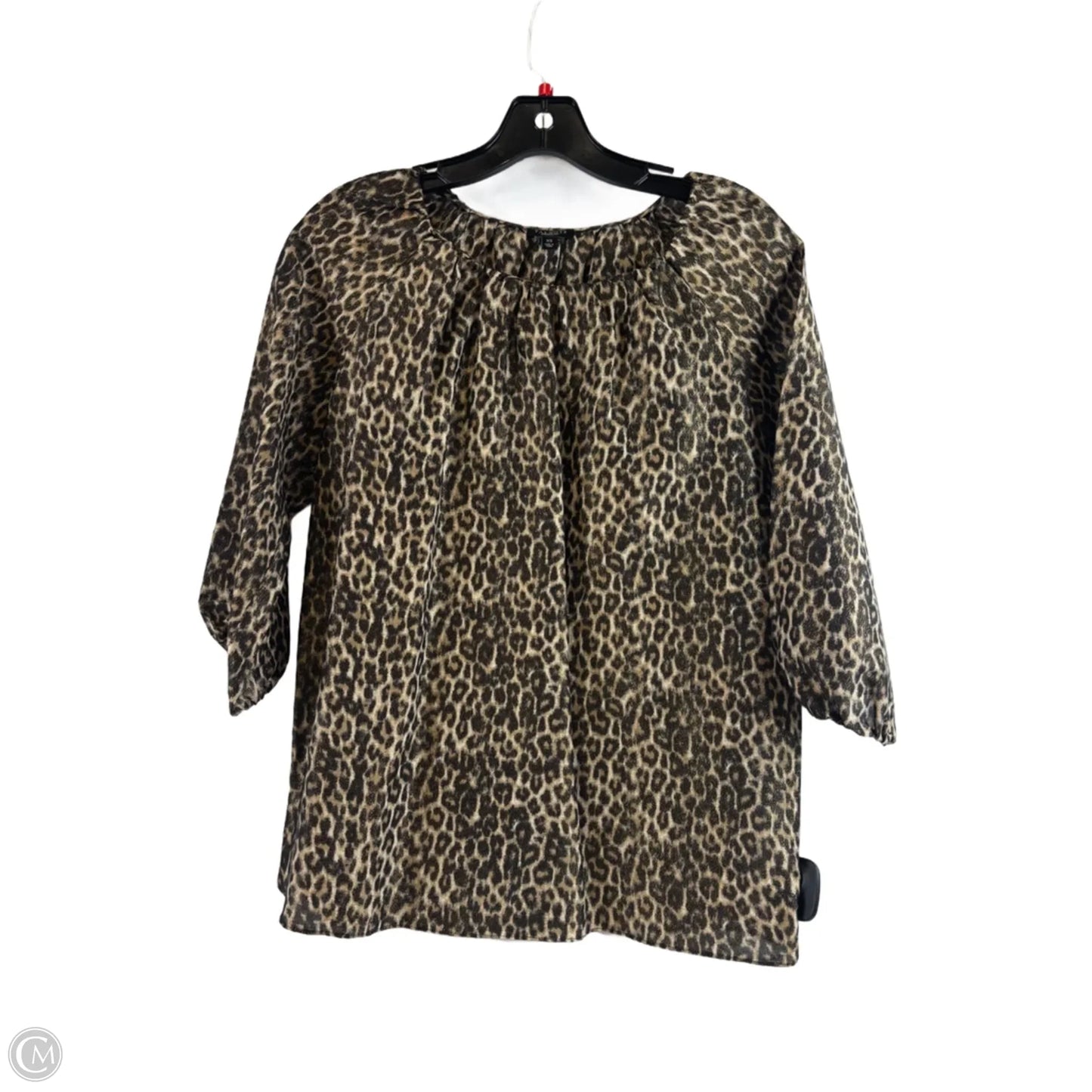 Top Long Sleeve By Talbots In Animal Print, Size: Xs