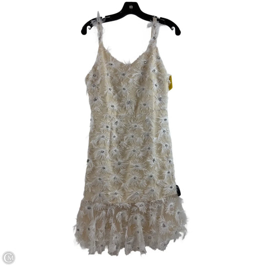 Dress Party Midi By Dee Elly In Silver & Tan, Size: S