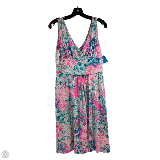 Dress Designer By Lilly Pulitzer In Blue & Pink, Size: M