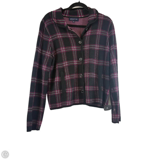 Top Long Sleeve By Jones New York In Black & Purple, Size: L