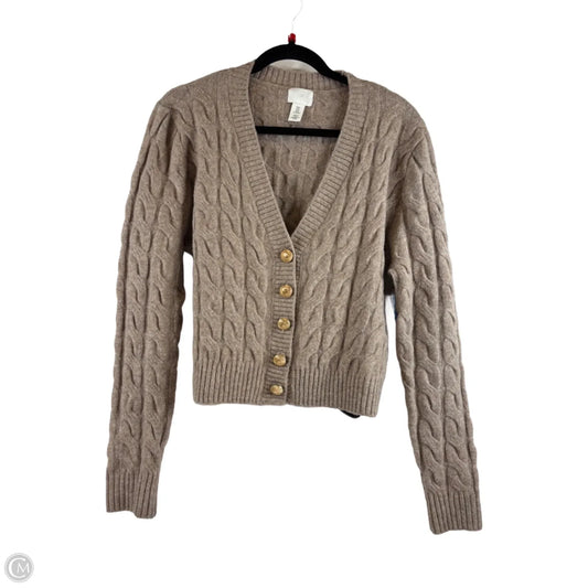 Sweater Cardigan By H&m In Brown, Size: M