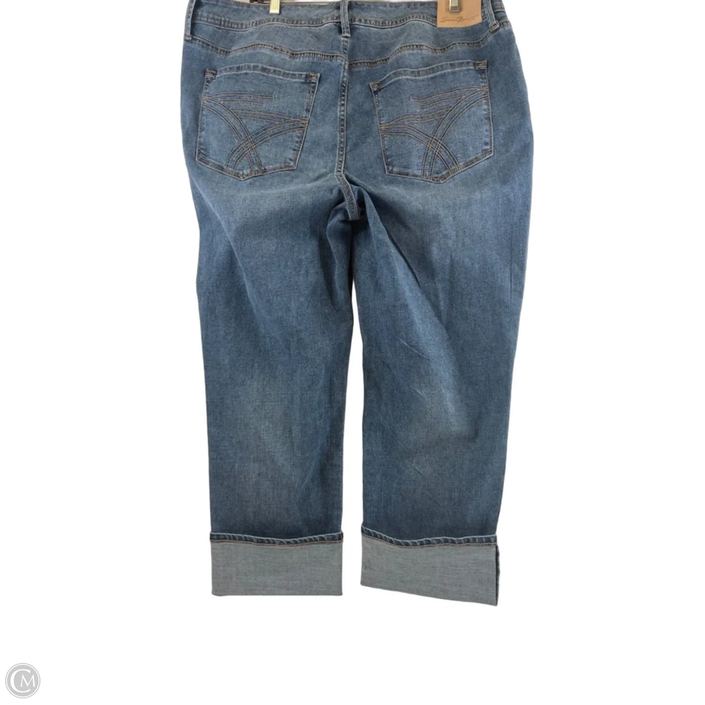 Jeans Boyfriend By Seven 7 In Blue Denim, Size: 18