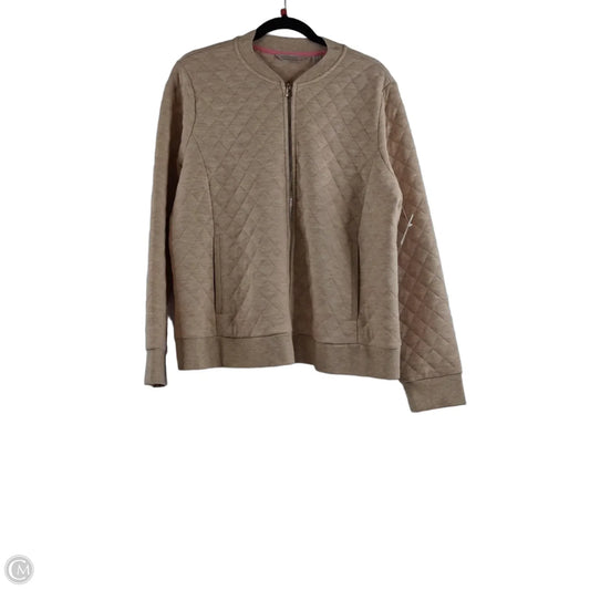 Jacket Other By Isaac Mizrahi In Tan, Size: L