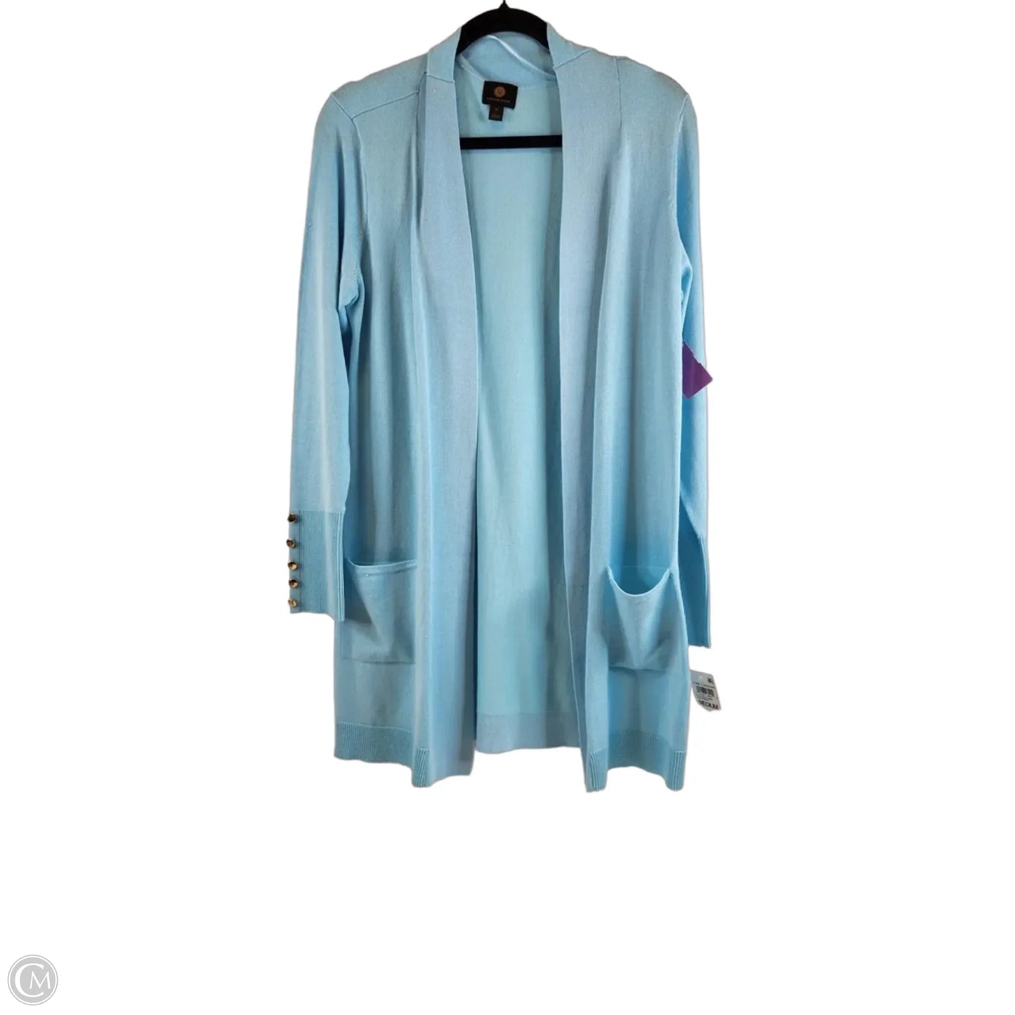 Cardigan By Jm Collections In Blue, Size: M