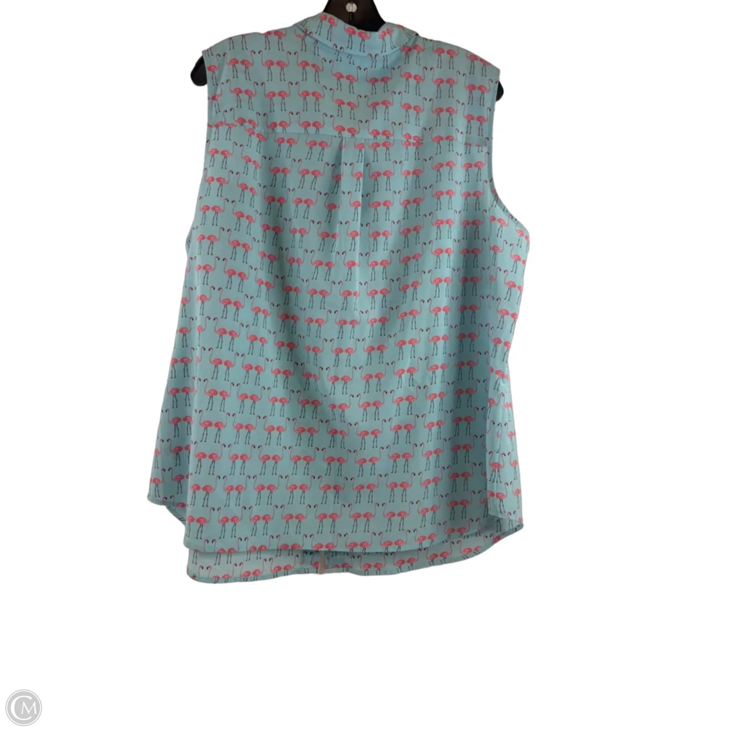 Top Sleeveless By Talbots In Blue & Pink, Size: 2x