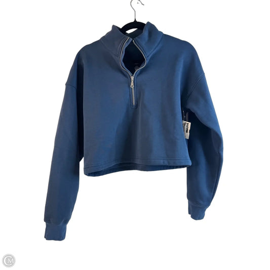 Sweatshirt Collar By Girlfriend Collective In Navy, Size: S