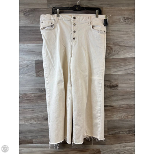 Jeans Wide Leg By Time And Tru In Beige, Size: 18