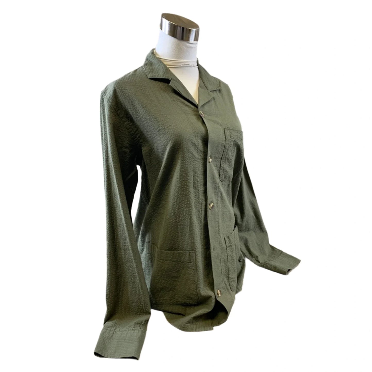 Top Long Sleeve By Old Navy In Green, Size: S