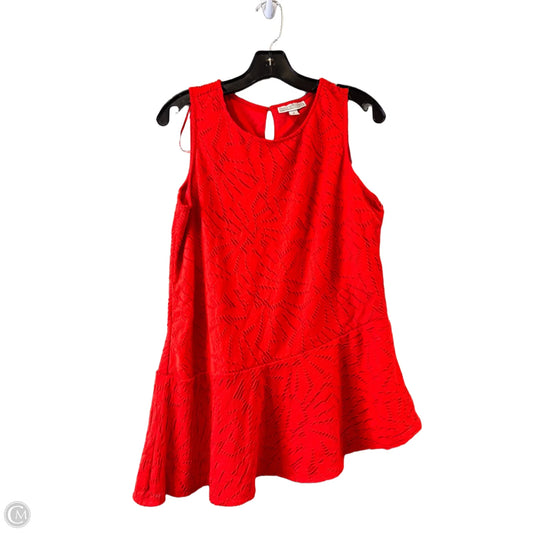 Top Sleeveless By Dana Buchman In Orange, Size: M
