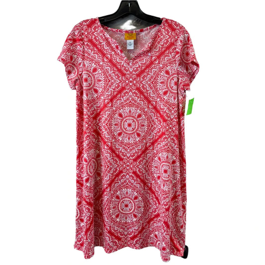 Dress Casual Midi By Ruby Rd In Orange & White, Size: Sp