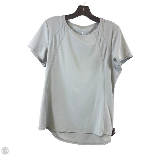 Athletic Top Short Sleeve By Spyder In Green, Size: L