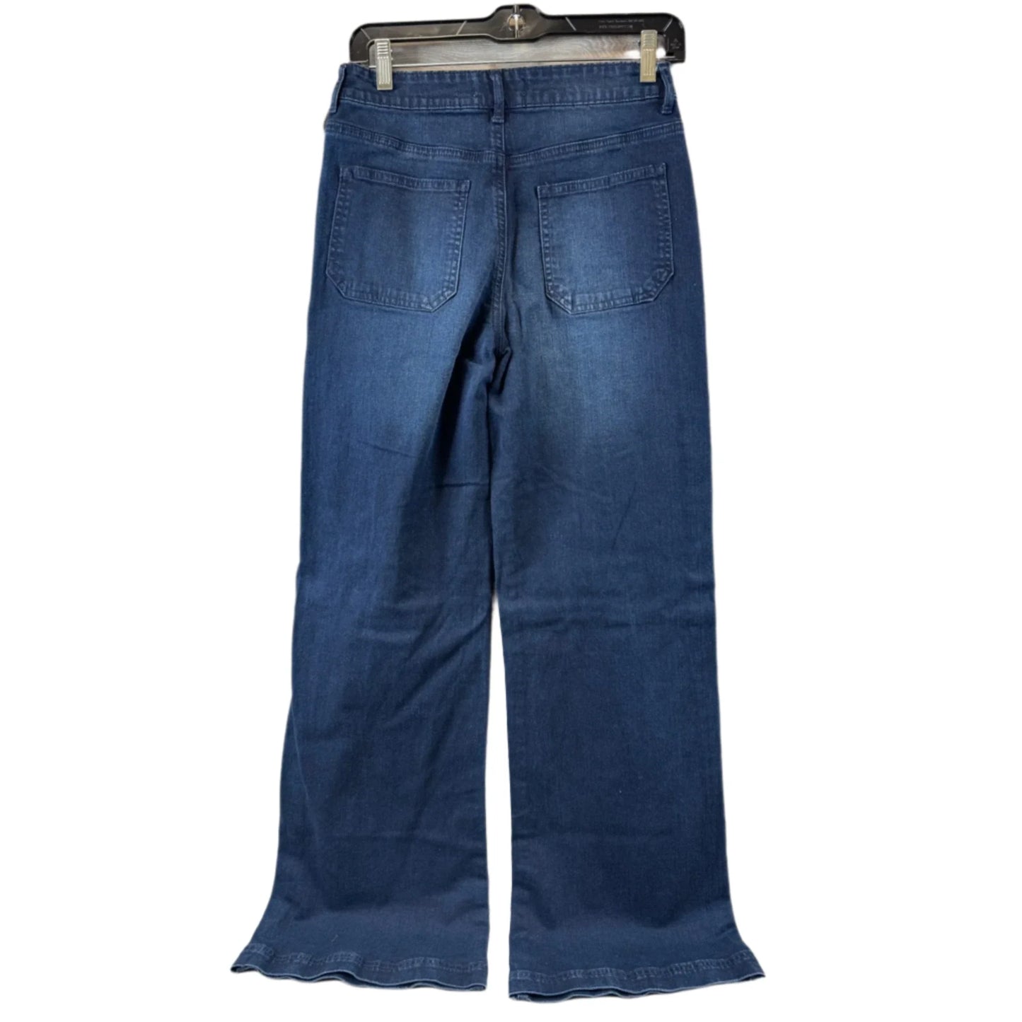Jeans Wide Leg By Forever 21 In Blue Denim, Size: 4