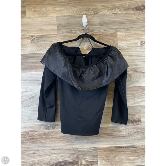 Top 3/4 Sleeve By J. Crew In Black, Size: M