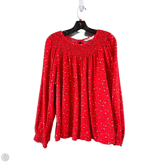 Top Long Sleeve By Sonoma In Orange, Size: Xxl