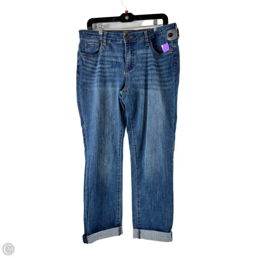 Jeans Boyfriend By Kut In Blue Denim, Size: 10