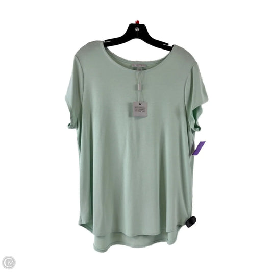Top Short Sleeve Basic By Cupio In Green, Size: Xl