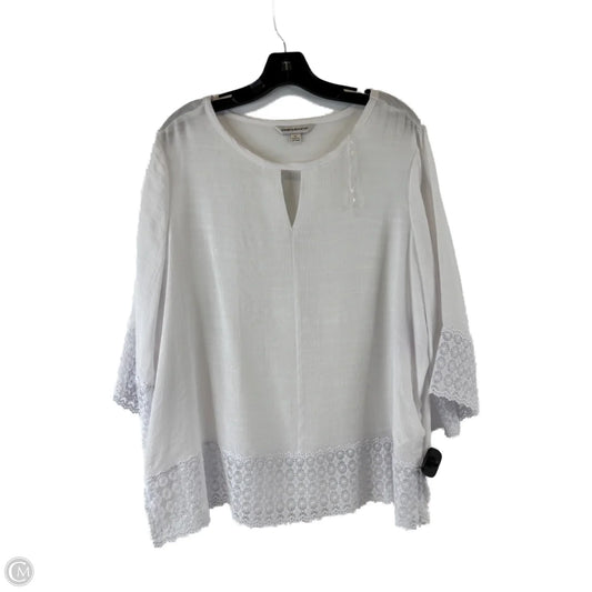 Top Short Sleeve By Counterparts In White, Size: Xl