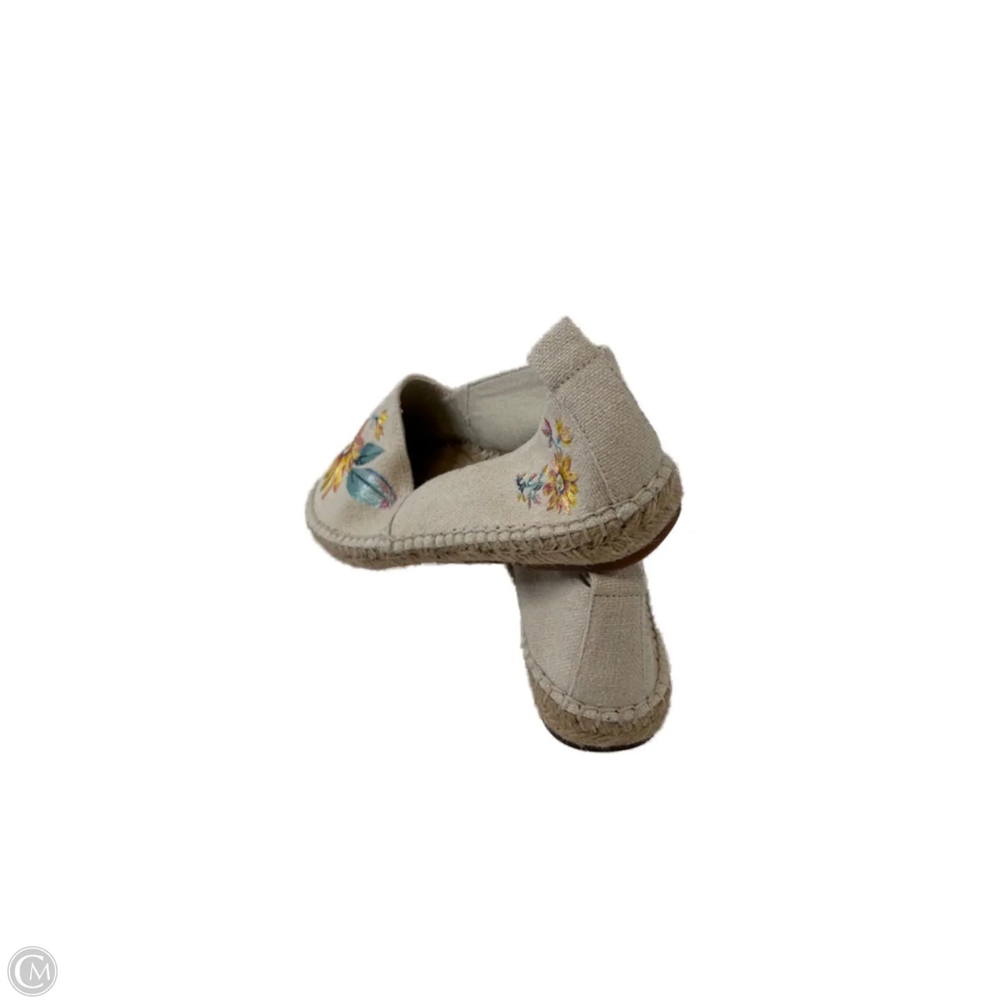 Shoes Flats By Loft In Black & Yellow, Size: 6.5