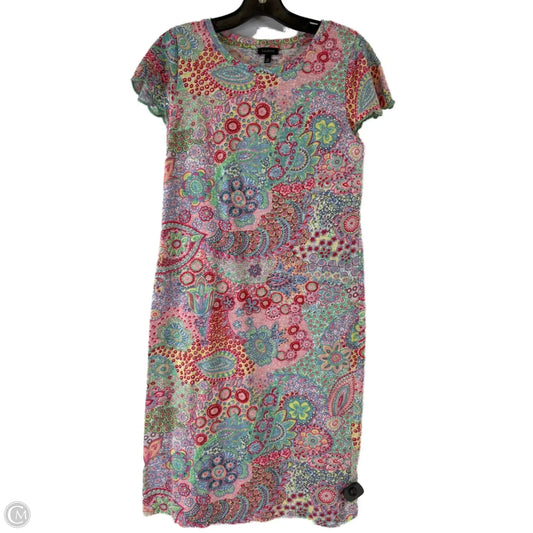 Dress Casual Short By Talbots In Pink & Yellow, Size: Xs