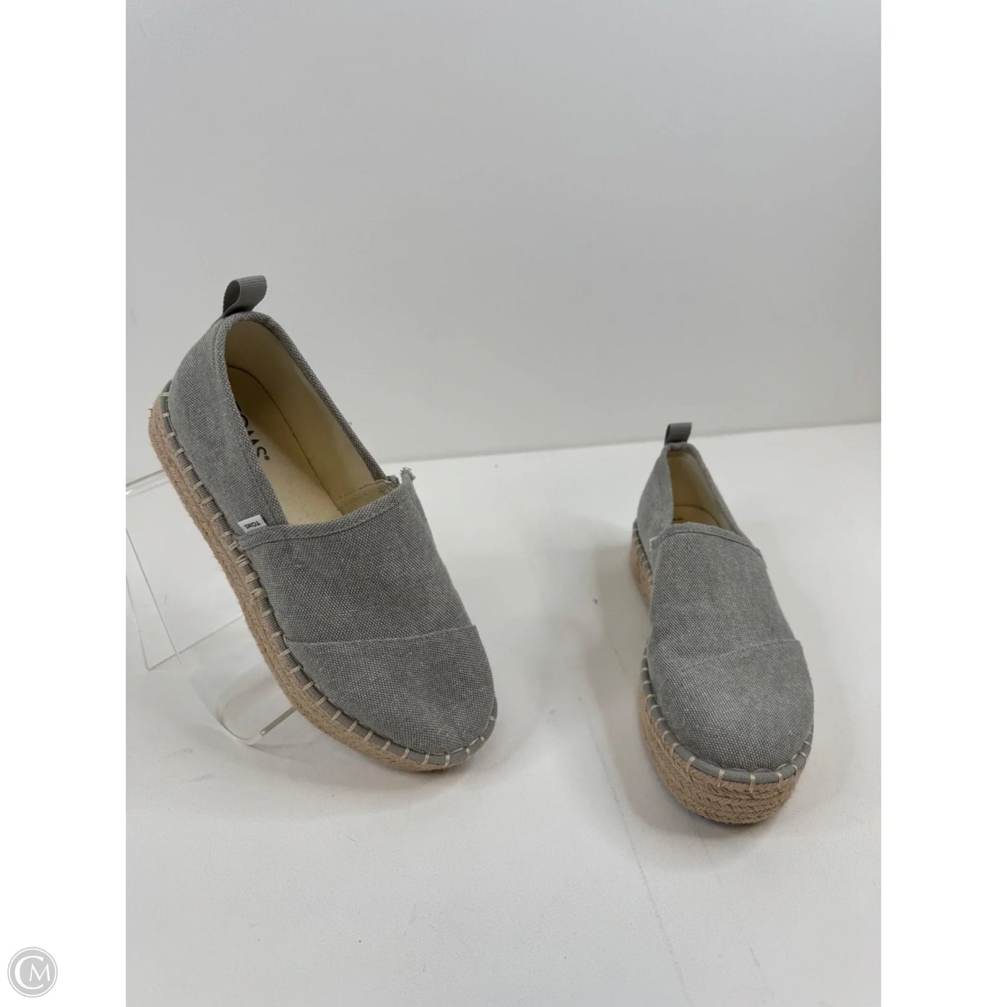 Shoes Heels Platform By Toms In Grey & Tan, Size: 6.5