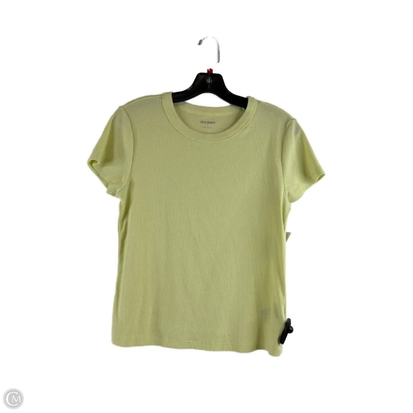 Top Short Sleeve Basic By Old Navy In Yellow, Size: L