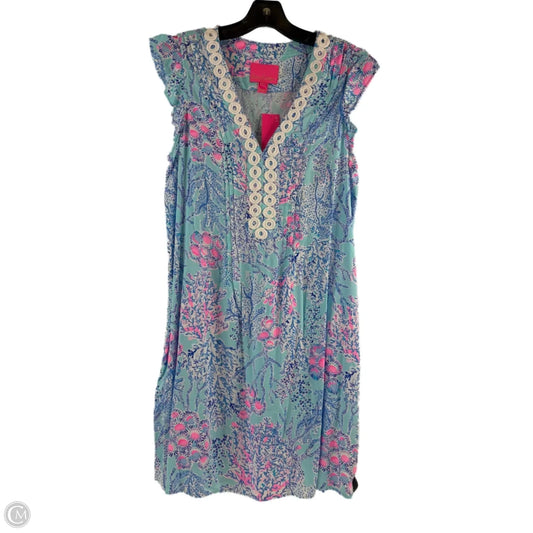 Dress Designer By Lilly Pulitzer In Blue & Pink, Size: M